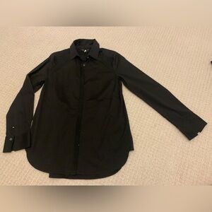White House Black Market Black Button-down Size 8